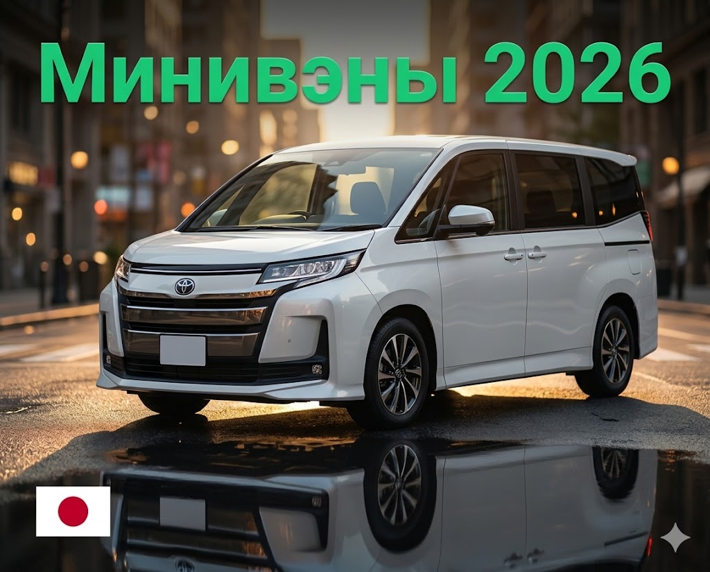 Минивэны из Японии в 2026 году: какие выгодно везти с учётом утильсбора