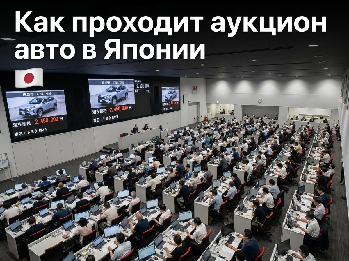 Как проходит аукцион авто в Японии: от осмотра лота до удара молотка