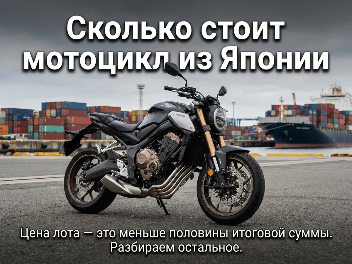 Сколько стоит привезти мотоцикл из Японии в 2026 году