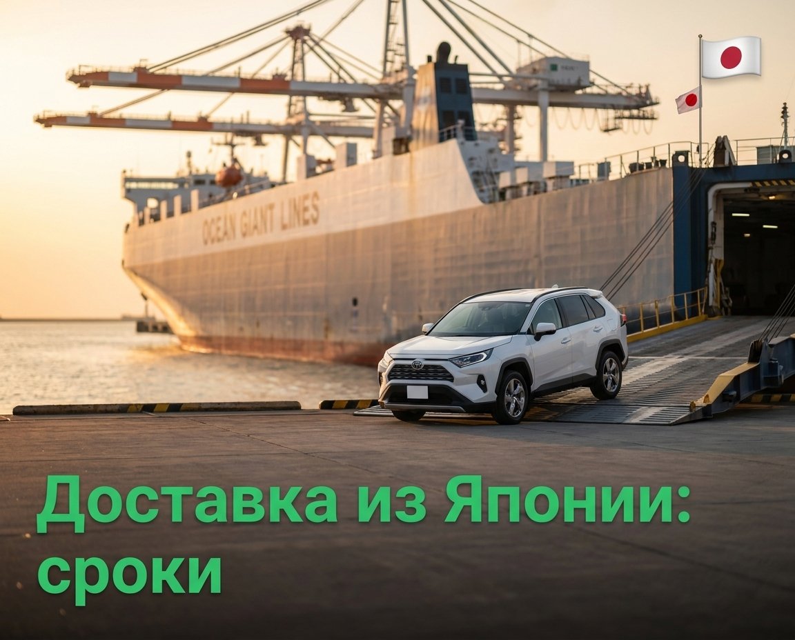 Сроки доставки авто из Японии: сколько идёт машина по этапам