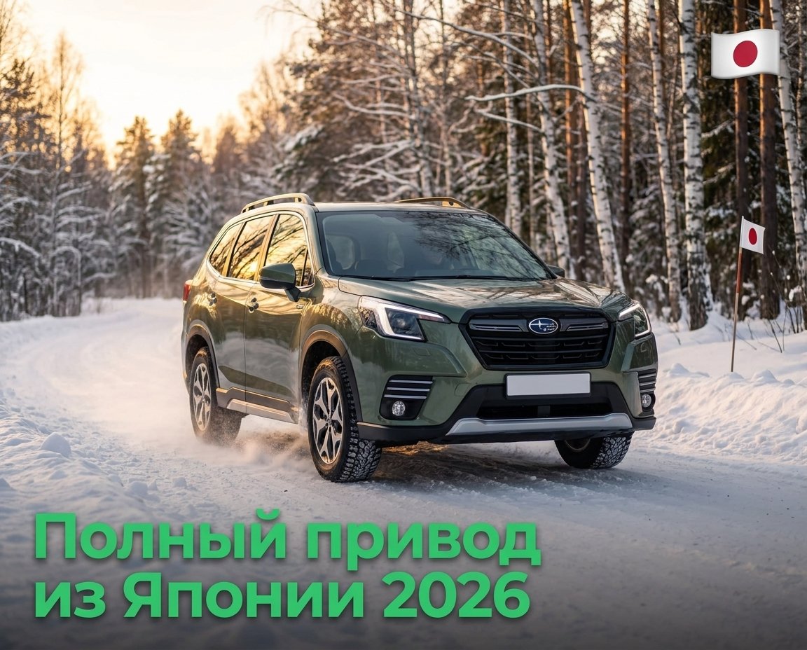 Полноприводные японские авто: какие 4WD-модели выгодно везти в 2026 году